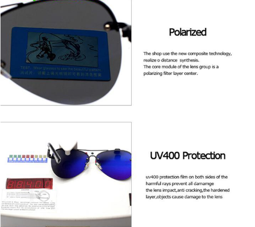 Óculos de Sol Masculino Polarizado com proteção UV400; Mercedes-Bens.