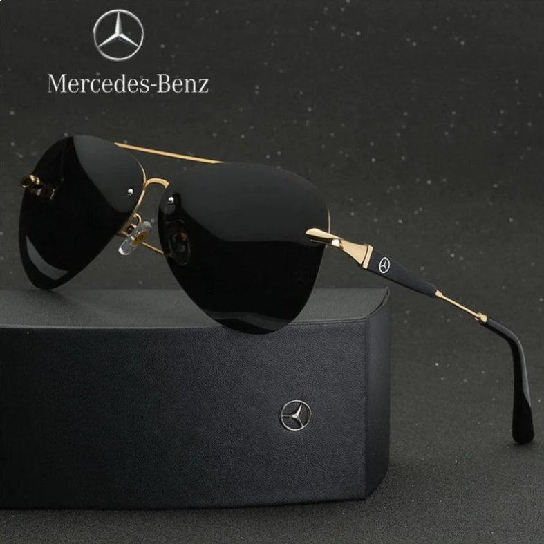Óculos de Sol Masculino Polarizado com proteção UV400; Mercedes-Bens.