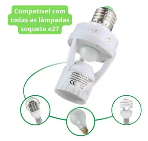 Lampada sensor de presença E27