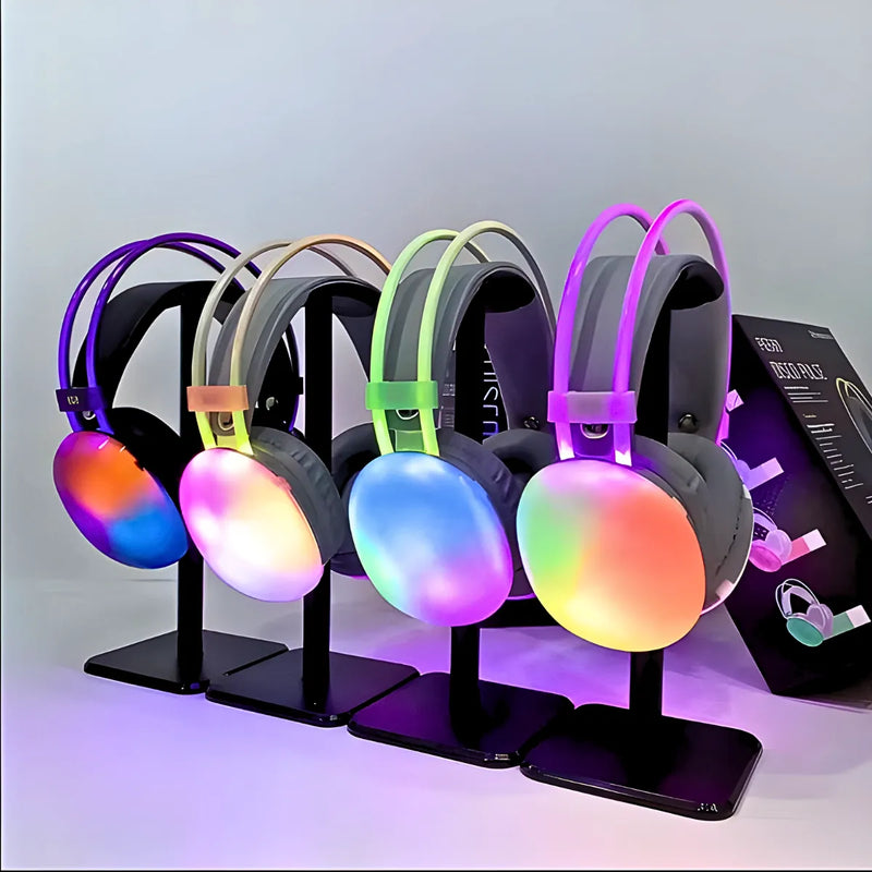 Fone De Ouvido Sem Fio Bluetooth V5.3 Com LED.