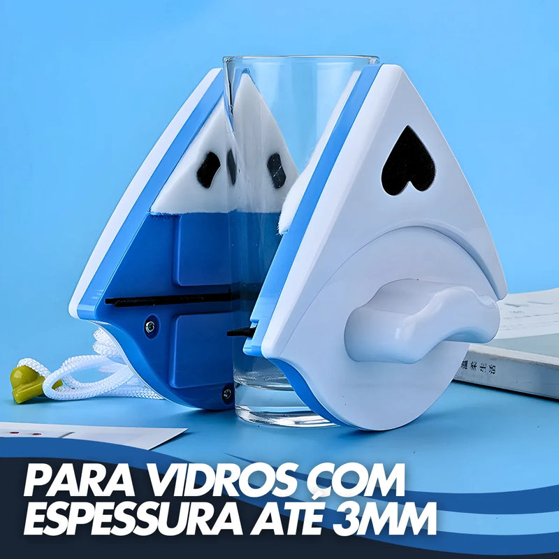 Limpa Vidros Janela Magnético Dupla Face.