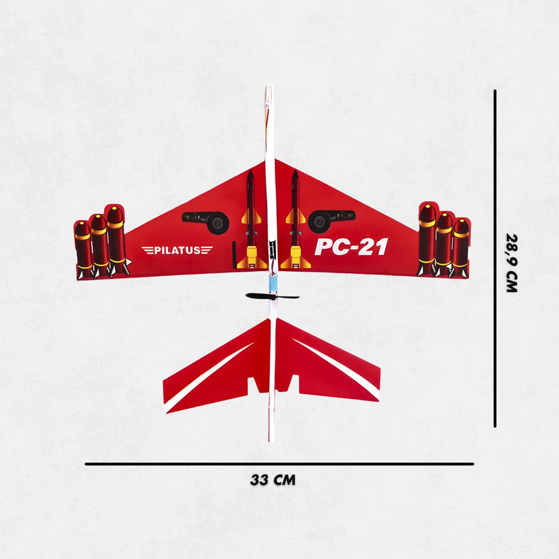 Avião Planador; com Motor a Bateria Recarregável