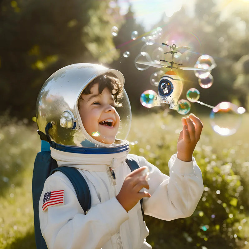 Foguete Espacial; Mini Foguete Infantil Com Sensor Luz