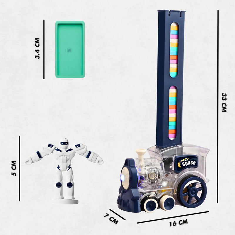 Trem Domino; Colorido Com Som e Iluminação Para Crianças