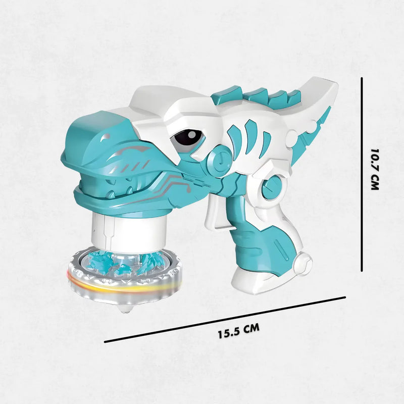 Brinquedo Beyblade Batalha Dinossauro Lançador De Disco.