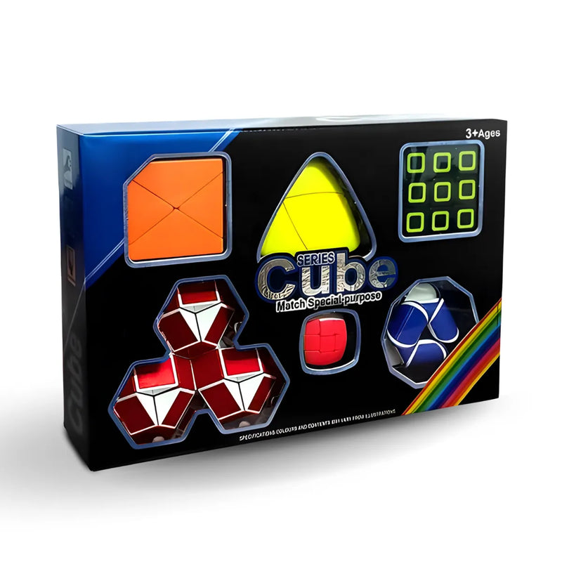Kit Serie 6 Cubo Mágico Profissional Brinquedo.