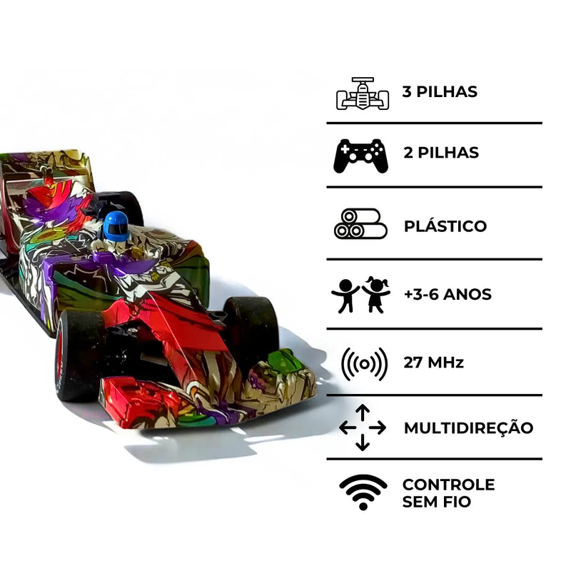 Carro de Corrida com Controle Remoto Brinquedo.