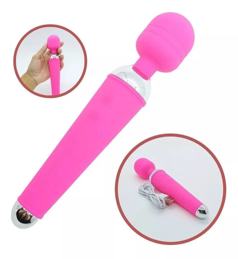 Vibrador Feminino Massageador Clitoriano Varinha Mágica.