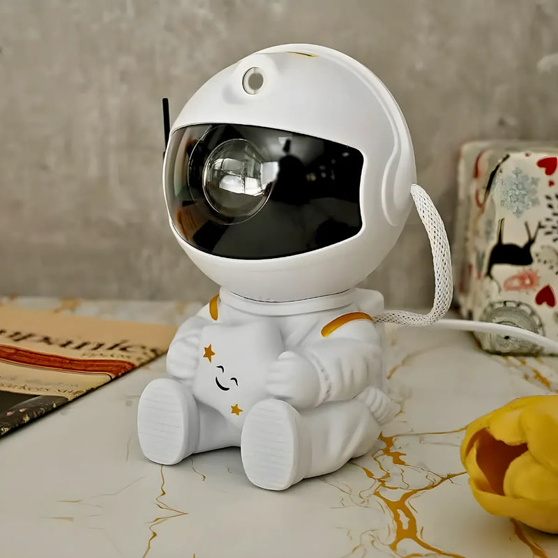 Astronauta Led Projetor Nebulosa Galáxia Estrelada.