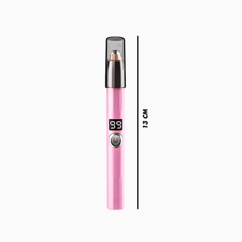 Caneta Depiladora Aparadora Facial Elétrico Portátil - ROSA