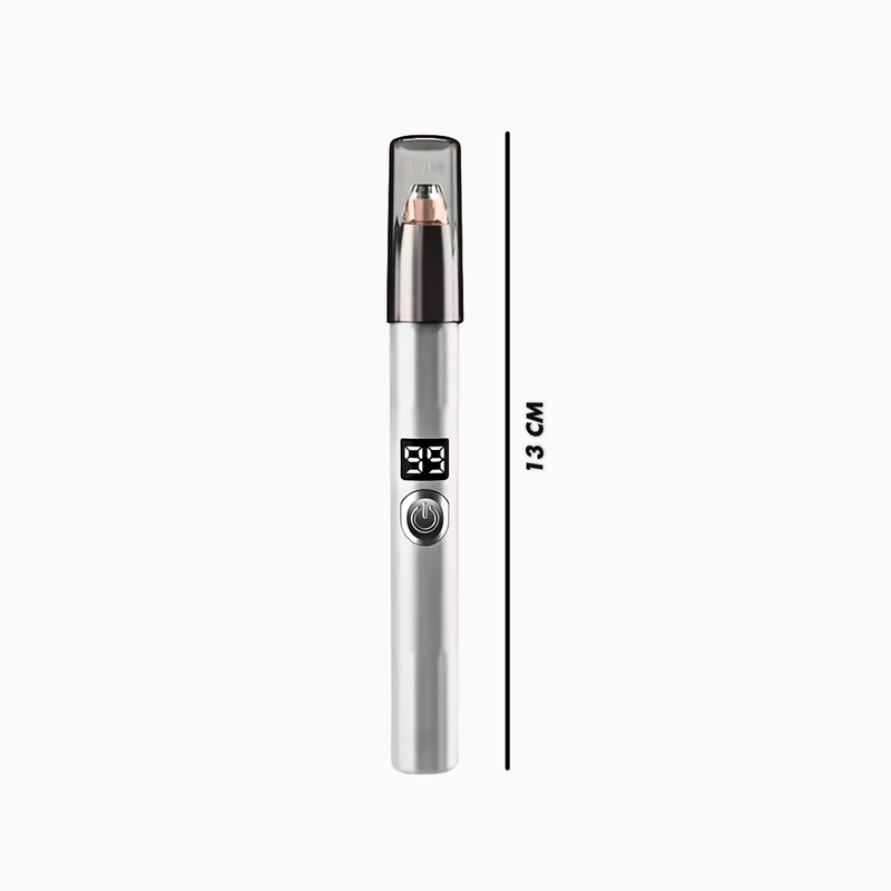Caneta Depiladora Aparadora Facial Elétrico Portátil; BRANCO