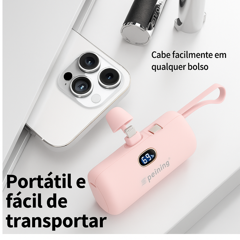 Carregador portátil 5000mAh - ROSA