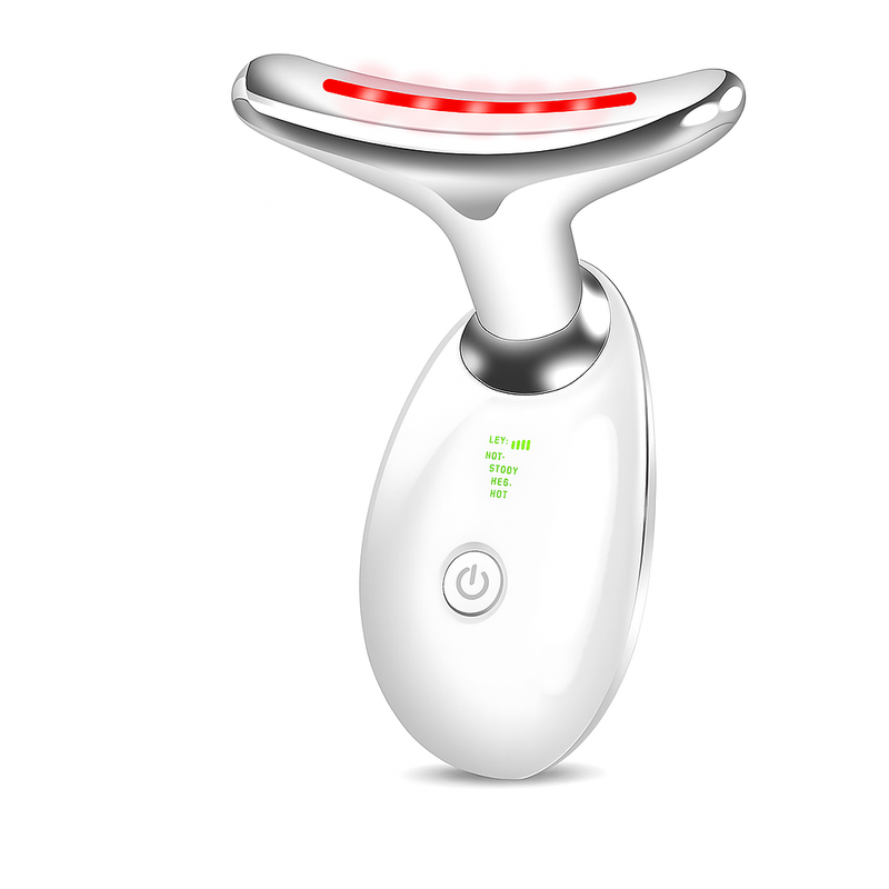 Massageador Facial Eletrico Pescoço Led Lift Fototerapia.