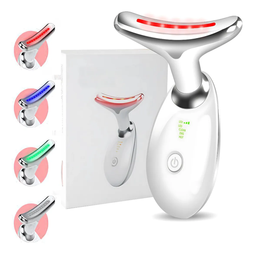 Massageador Facial Eletrico Pescoço Led Lift Fototerapia.