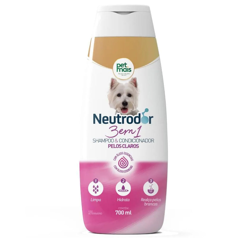 Shampoo 3em1 Pelos Claros Neutrodor 700ml